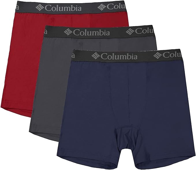 BOXER MASCULINO COLUMBIA PERFORMANCE COTTON/STRETCH 3PK SOLID BOXER BRIEF